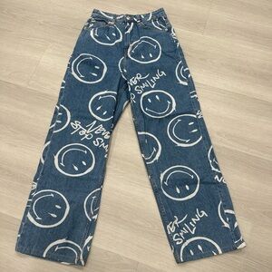 Womens Smiley Originals x H&M High-Waisted Jeans